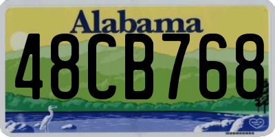 AL license plate 48CB768