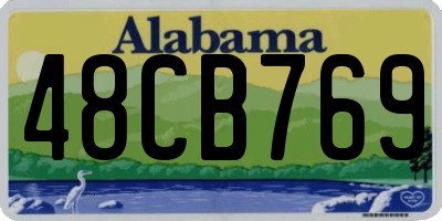 AL license plate 48CB769