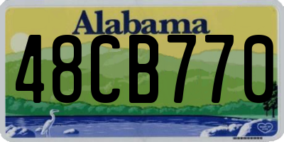 AL license plate 48CB770
