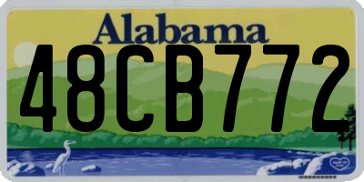 AL license plate 48CB772
