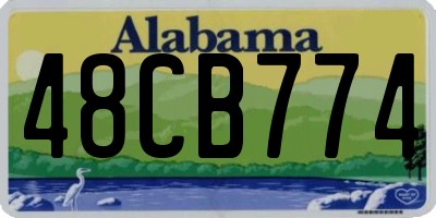 AL license plate 48CB774
