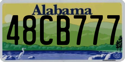 AL license plate 48CB777