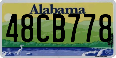 AL license plate 48CB778