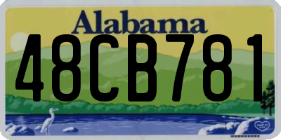 AL license plate 48CB781