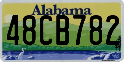 AL license plate 48CB782