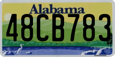 AL license plate 48CB783