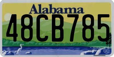 AL license plate 48CB785