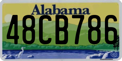AL license plate 48CB786