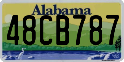 AL license plate 48CB787