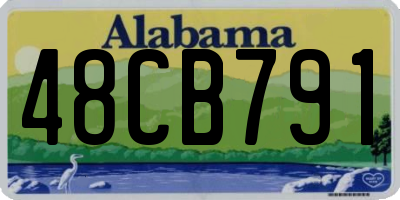 AL license plate 48CB791