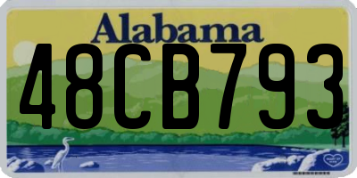 AL license plate 48CB793