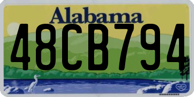 AL license plate 48CB794
