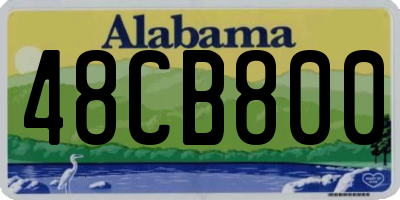 AL license plate 48CB800
