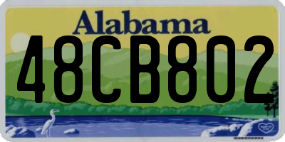 AL license plate 48CB802
