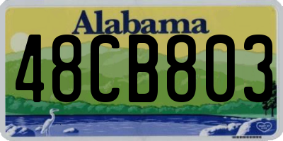 AL license plate 48CB803