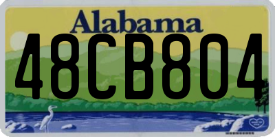 AL license plate 48CB804