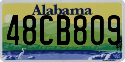 AL license plate 48CB809