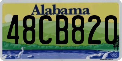 AL license plate 48CB820