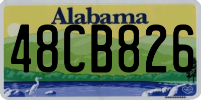 AL license plate 48CB826