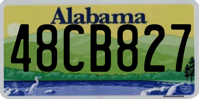 AL license plate 48CB827