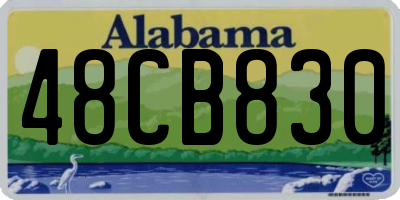 AL license plate 48CB830