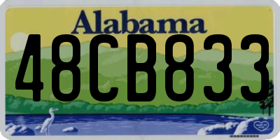 AL license plate 48CB833