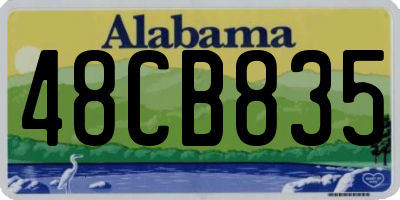 AL license plate 48CB835