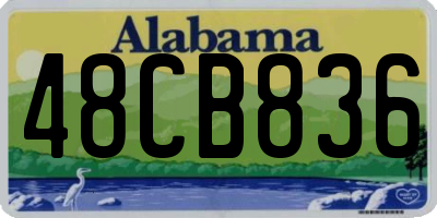 AL license plate 48CB836