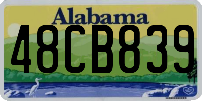 AL license plate 48CB839