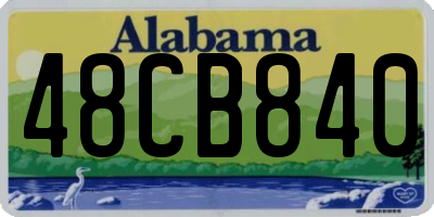 AL license plate 48CB840