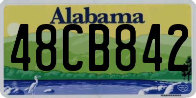 AL license plate 48CB842