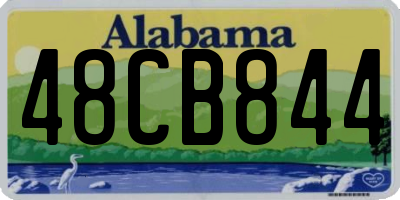 AL license plate 48CB844
