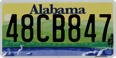 AL license plate 48CB847