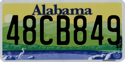 AL license plate 48CB849