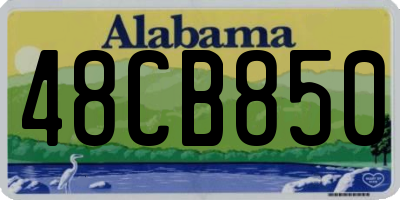 AL license plate 48CB850