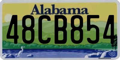 AL license plate 48CB854