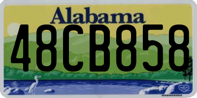 AL license plate 48CB858