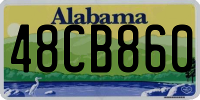 AL license plate 48CB860