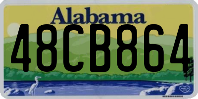 AL license plate 48CB864