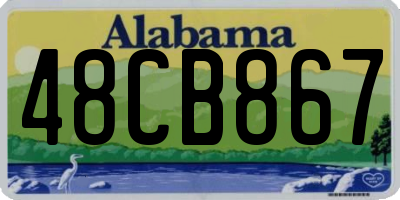 AL license plate 48CB867