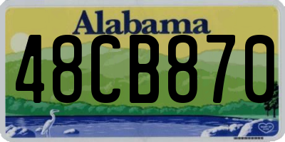 AL license plate 48CB870