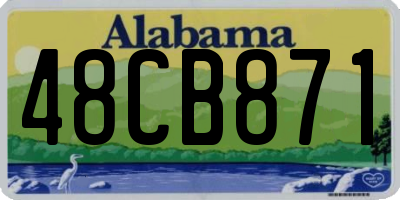 AL license plate 48CB871
