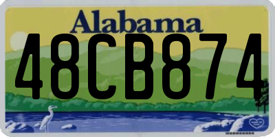 AL license plate 48CB874