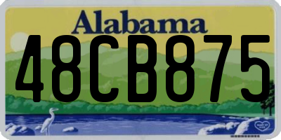 AL license plate 48CB875