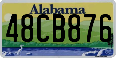 AL license plate 48CB876