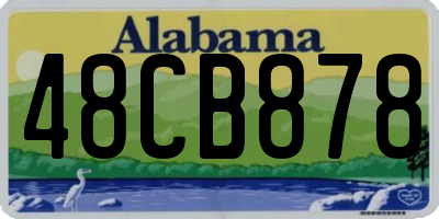 AL license plate 48CB878