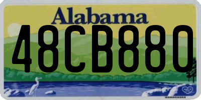 AL license plate 48CB880