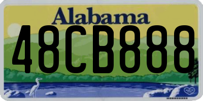 AL license plate 48CB888