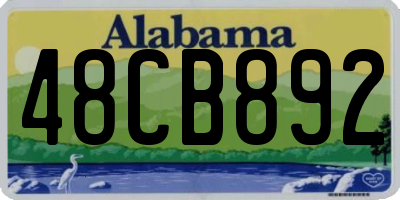 AL license plate 48CB892