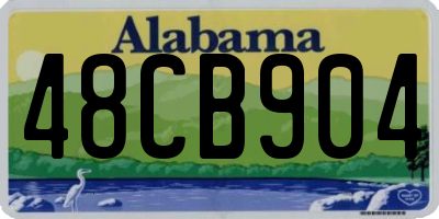 AL license plate 48CB904